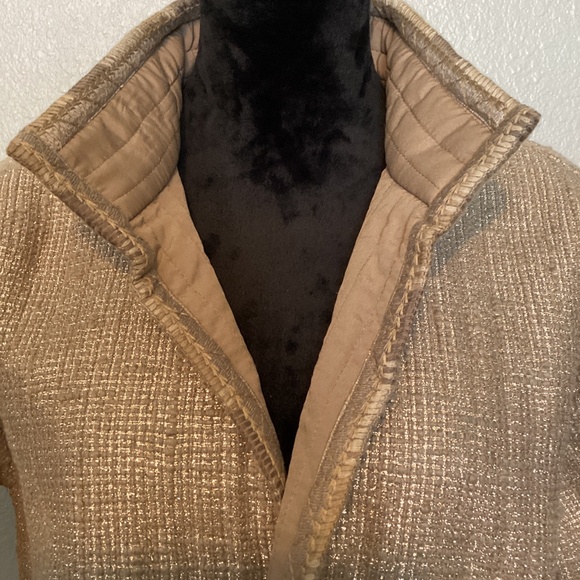 Democracy Metallic Gold Jacket NWT - Picture 3 of 4